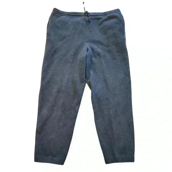 Vintage Grey Draw String Polo Ralph Lauren Sweat Pants Sz L - Picture 1 of 4